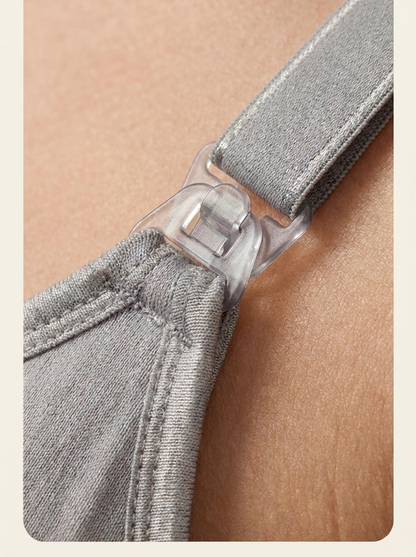 Willow & Bare Seamless Nursing Bra - Stone - clip macro
