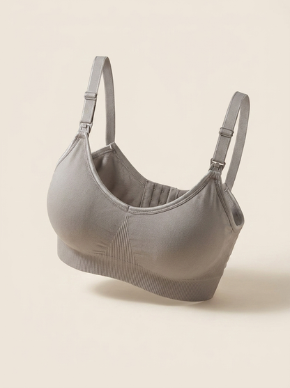 Willow & Bare Seamless Nursing Bra - Stone - standalone