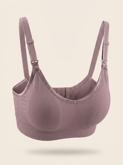 Willow & Bare Seamless Nursing Bra - Plum - standalone